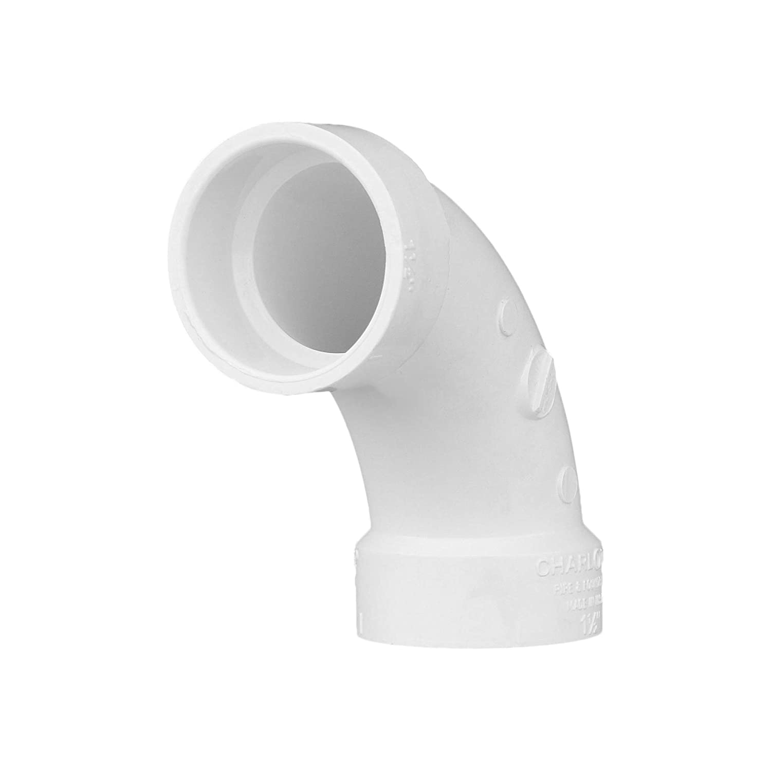 CHARLOTTE PIPE & FOUNDRY - 90 DEGREE LONG SWEEP ELBOW(HUB X HUB) PVC ...